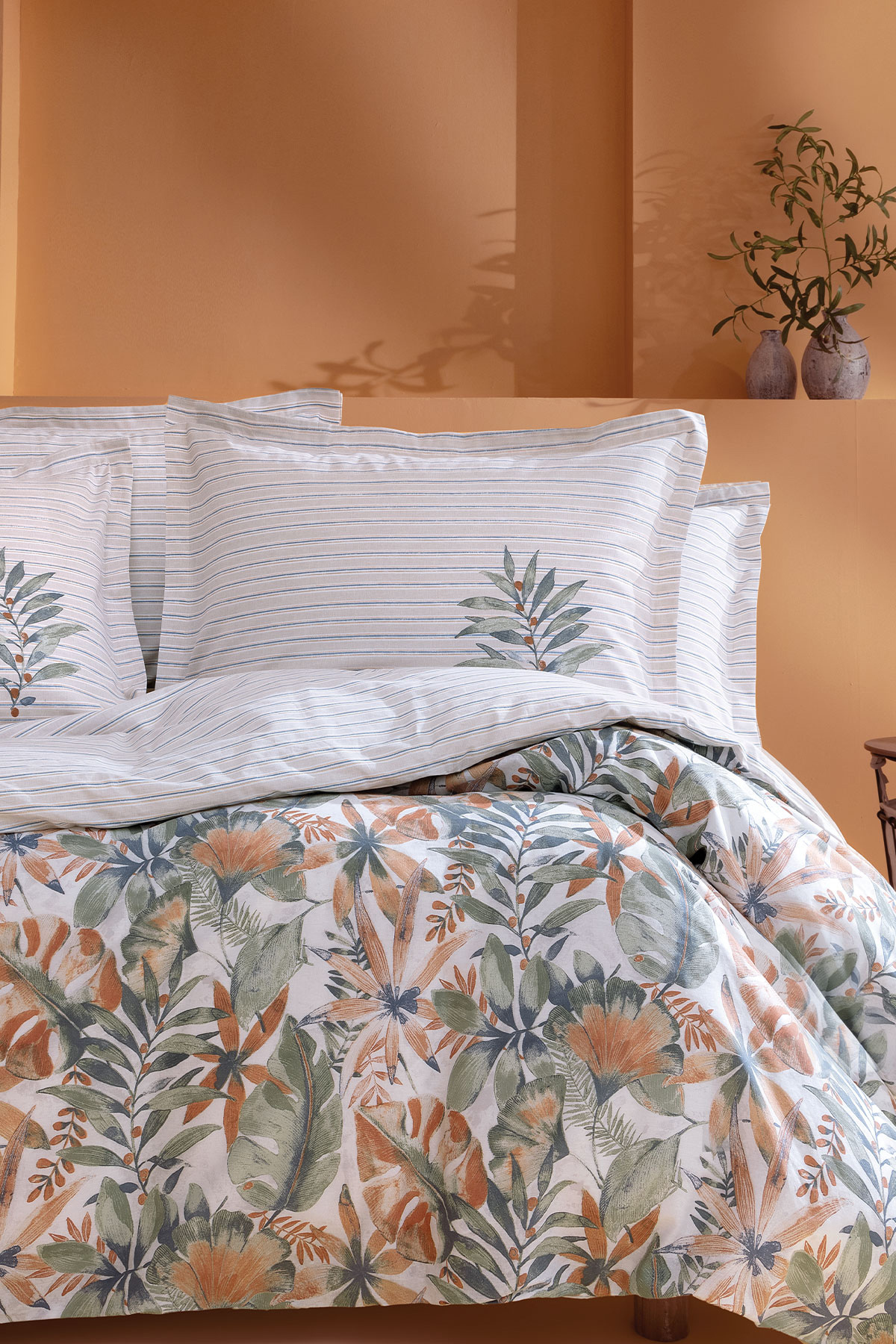 Yataş Amy Çift Kişilik Ranforce Nevresim Seti - Turuncu