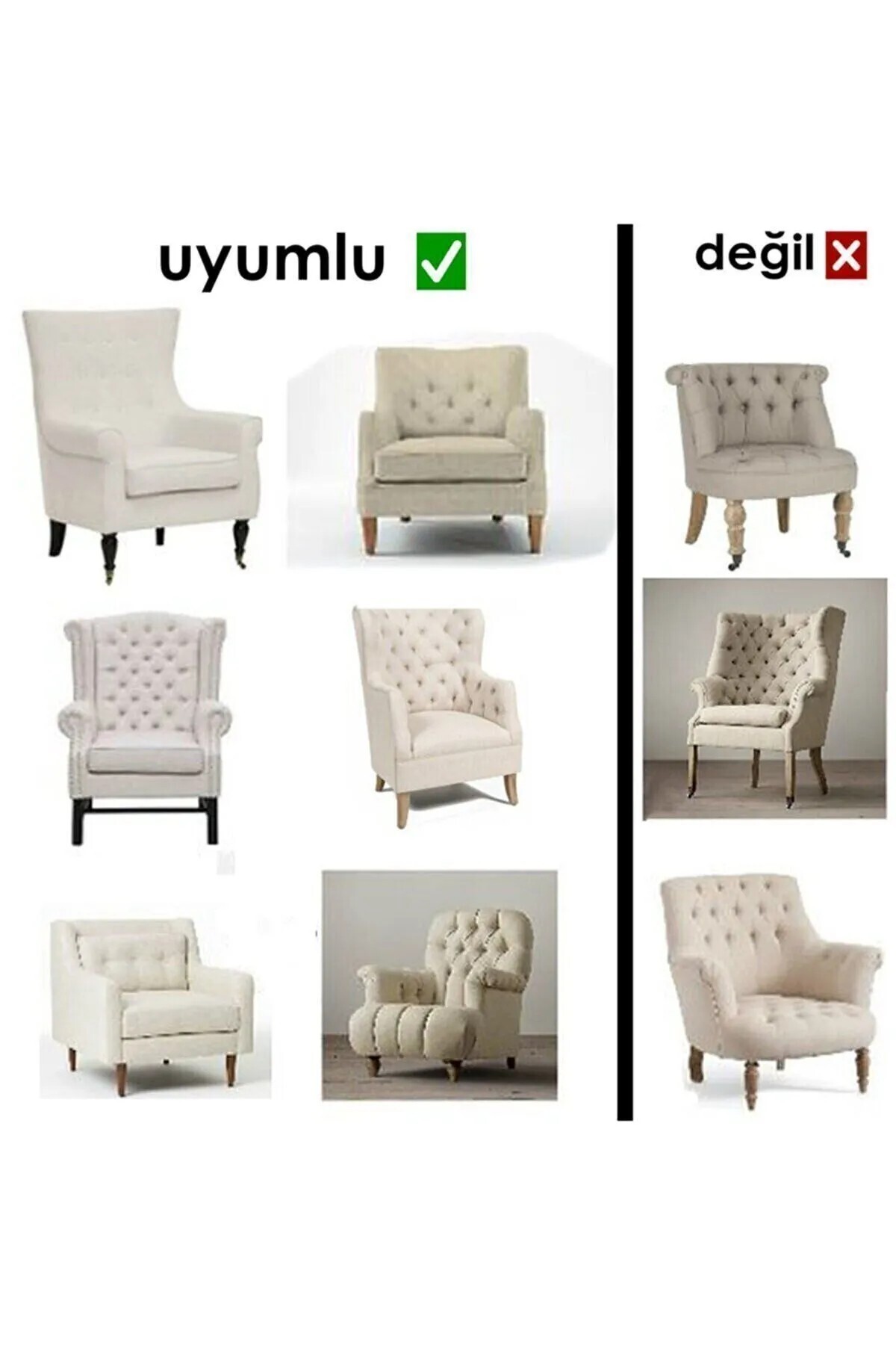 beyvetçe Jakarlı YAPRAK 3 3 1 1 vizon Lastikli Kanepe Örtüsü | Lastikli Koltuk Örtüsü | koltuk kılıfı Takımı - Görsel 3