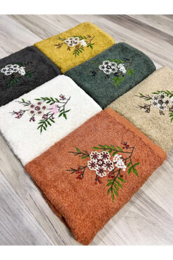 AYHANHOME 6'lı 3d El Işleme Çeyizlik 30x50 Mutfak Havlu Seti