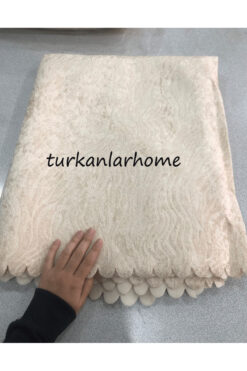 turkanlarhome Süngerli Koltuk Örtüsü ( Krem ) yeni desen
