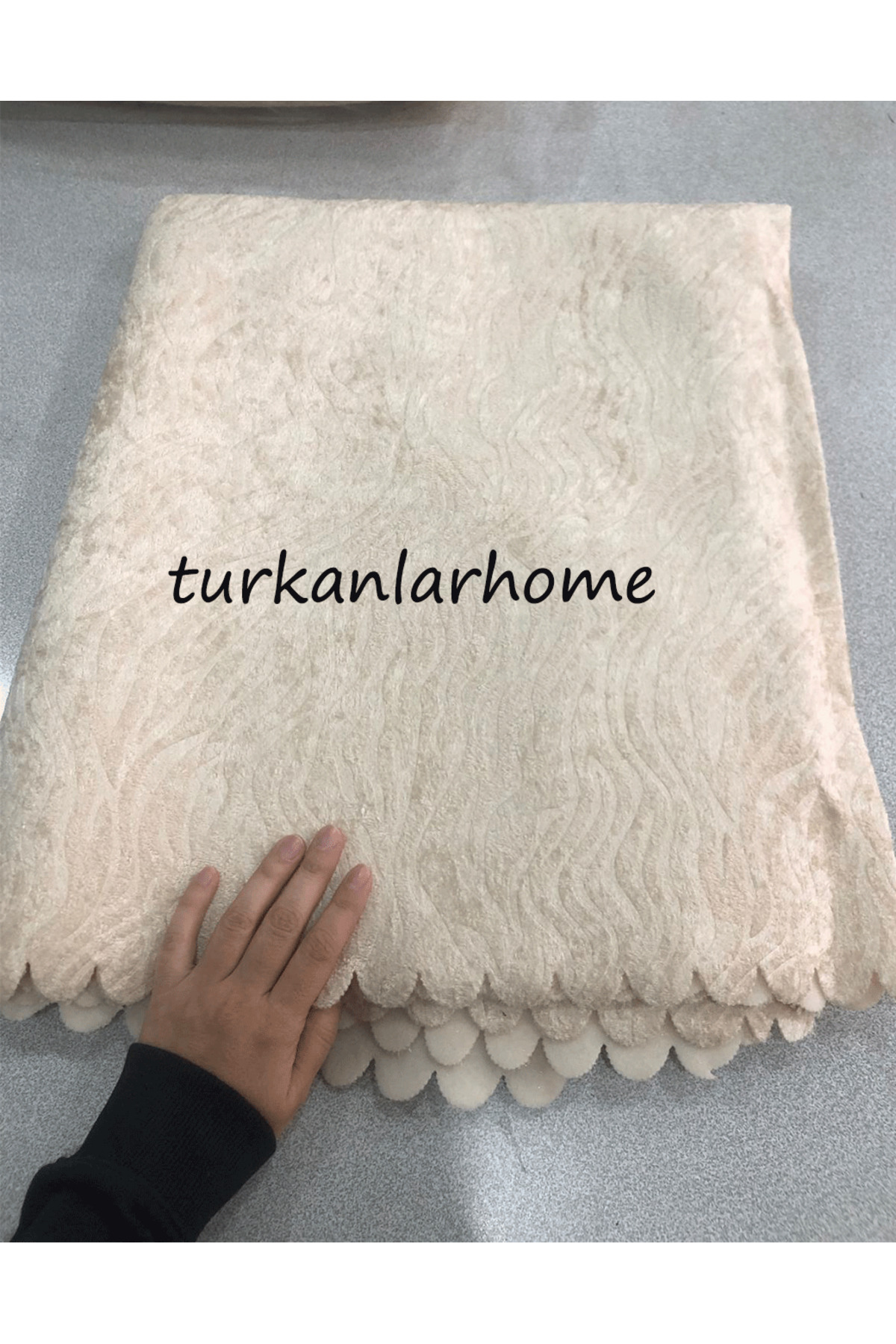 turkanlarhome Süngerli Koltuk Örtüsü ( Krem ) yeni desen