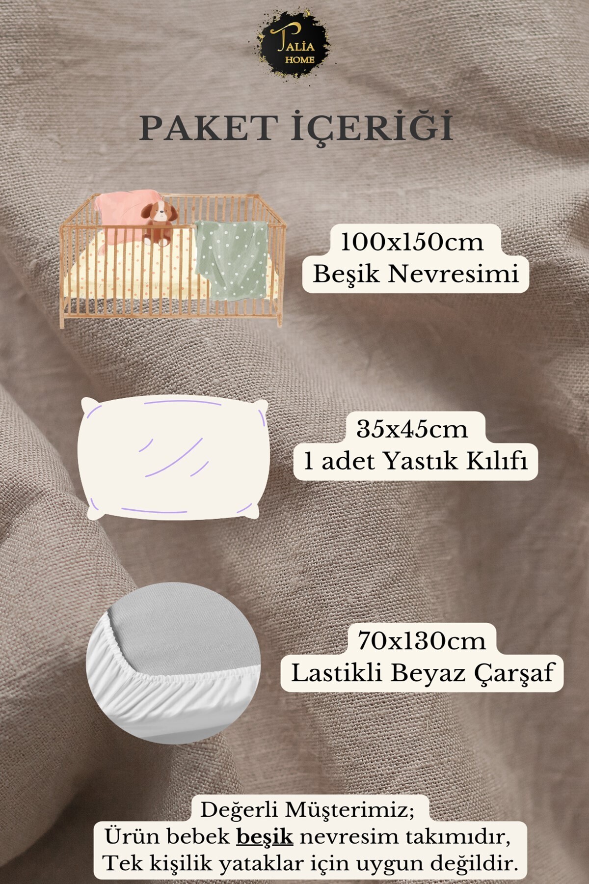 Talia Home Aslan Lion Desenli Bebek Beşik Nevresim Takımı Çarşaflı Tlabn-011 - Görsel 3