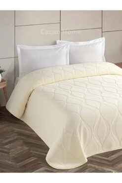 Taç Kristal Blankent Çift Kişilik Battaniye 220x240- Ekru