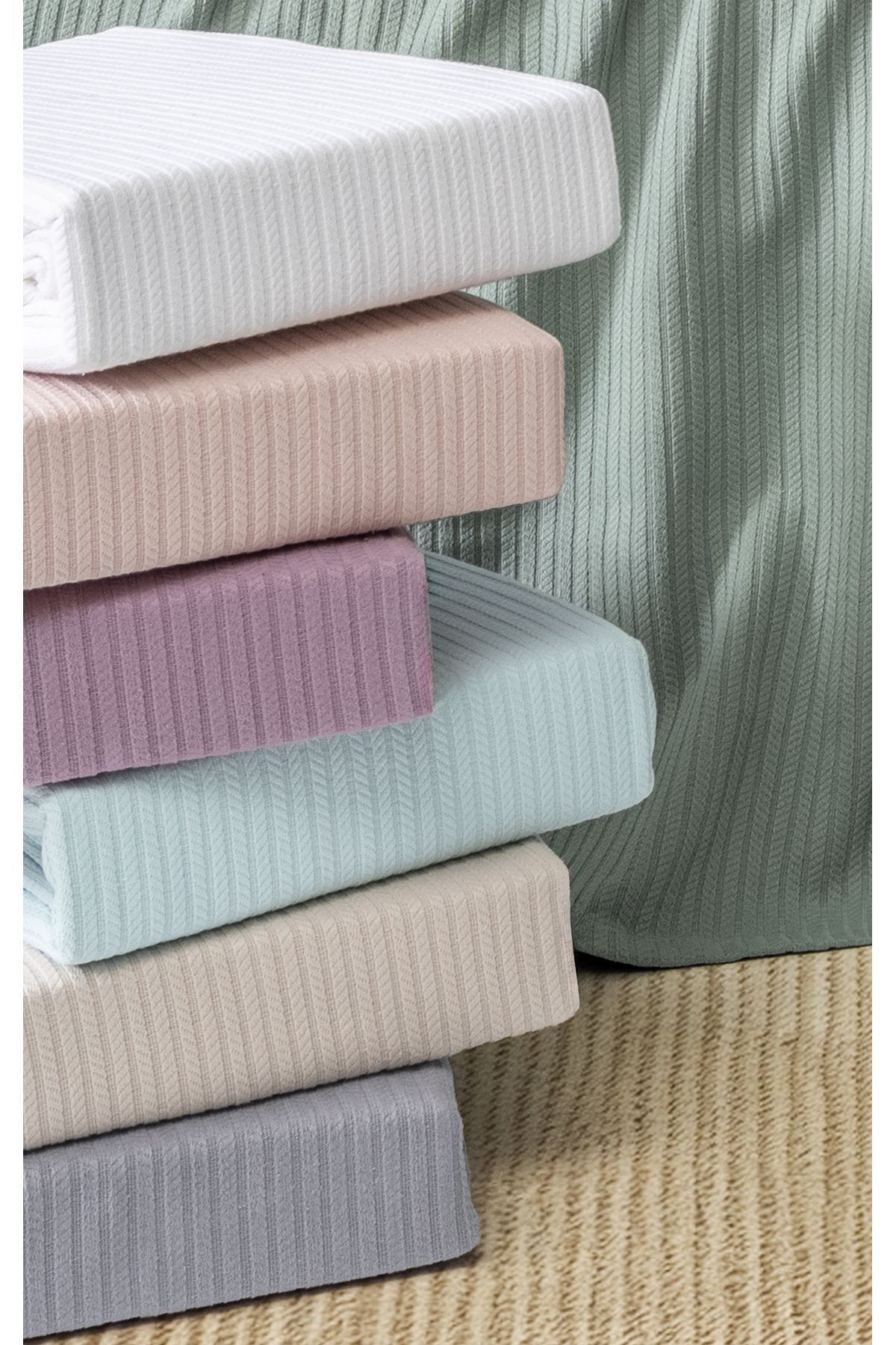 VAROL %100 Pamuk Örgü Pike | 220x240 cm | 1. Sınıf Kalite | 7 Renk Seçeneği - Görsel 3