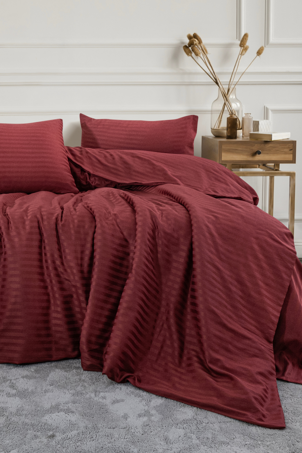 DB DANLA BALDİ Home Collection SATEN NEVRESİM TAKIMI ÇİFT KİŞİLİK - Görsel 3