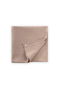 Cigit Naturel Puantiyeli Organik Müslin Battaniye 90X100 Cm Vizon