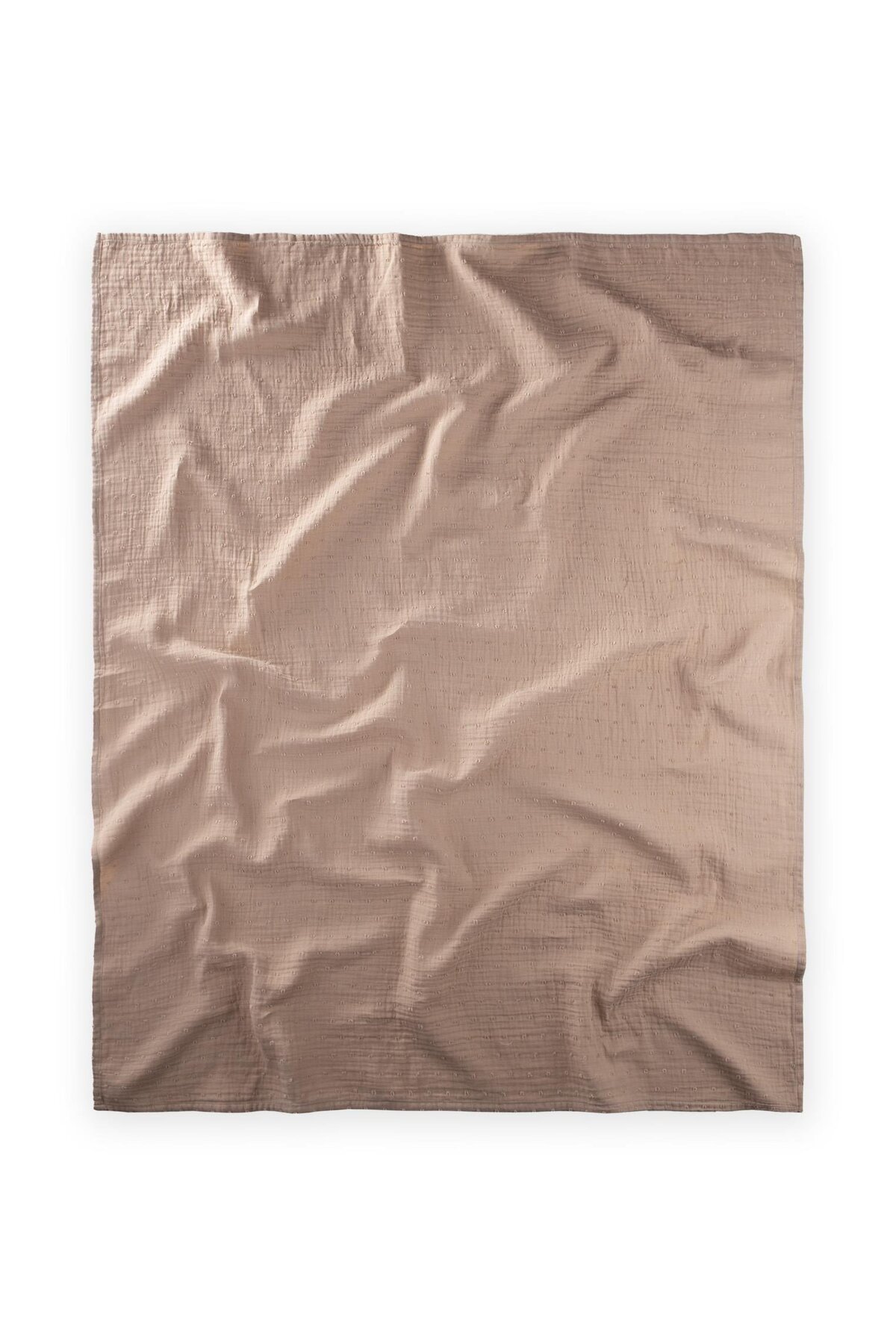 Cigit Naturel Puantiyeli Organik Müslin Battaniye 90X100 Cm Vizon - Görsel 3