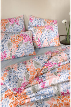 Medaillon Home Viva Lastikli Çarşaflı Çift Kişilik Nevresim Takımı Çicek Desenli