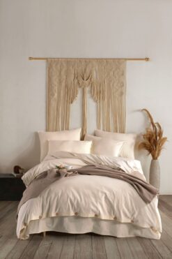 Macas Home Pure Natural %100 Pamuklu Yıkamalı Çift Kişilik Nevresim Takımı 200*220