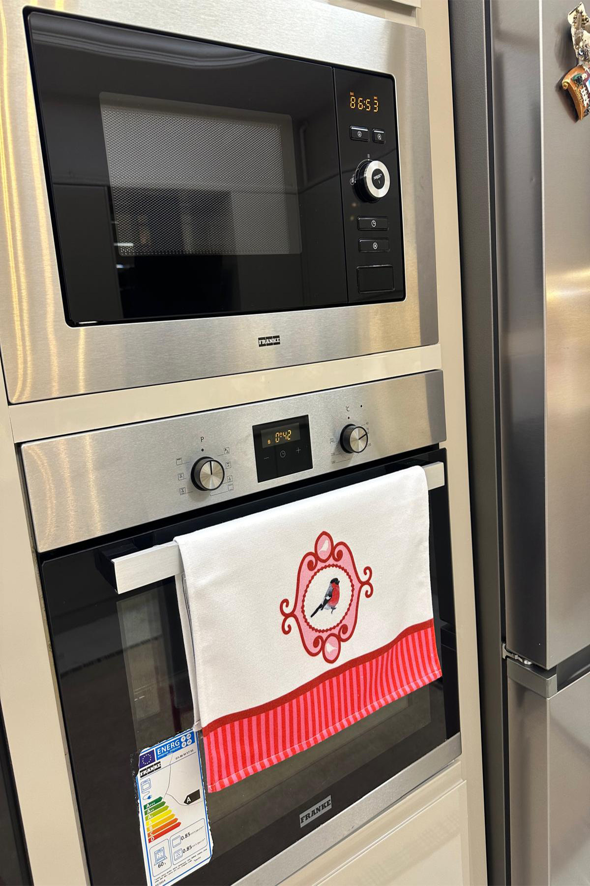 aymira home Dekoratif Mutfak Pamuklu Fırın Havlusu Özel Desenli Etnik Model 35x50 cm Yıkanabilir