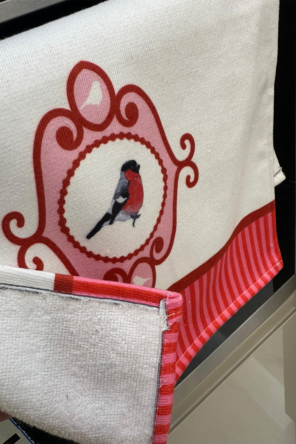 aymira home Dekoratif Mutfak Pamuklu Fırın Havlusu Özel Desenli Etnik Model 35x50 cm Yıkanabilir - Görsel 3