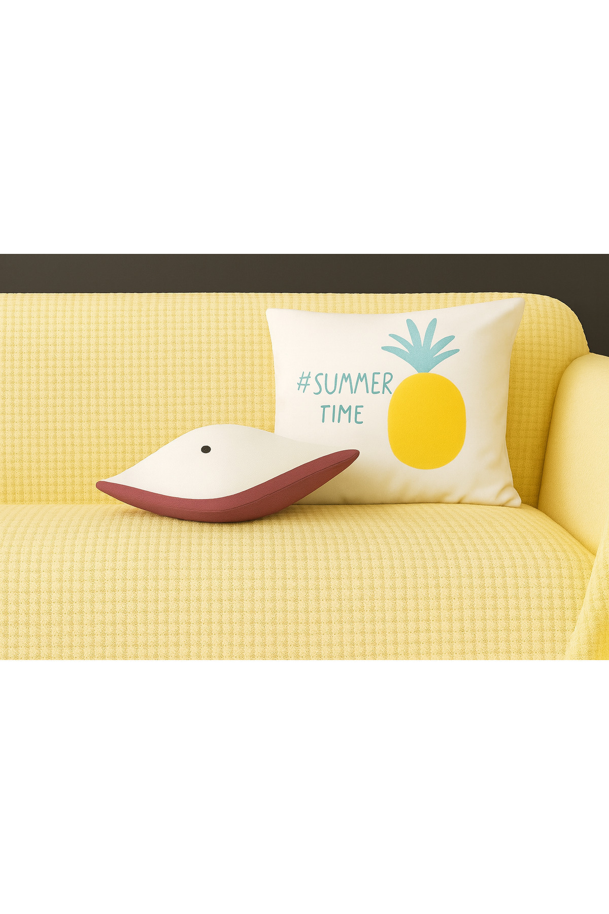 rellhome Pamuklu Dokulu Koltuk Şalı 170x350 cm Battal Boy – Saçaklı TV Battaniyesi & Dekoratif Koltuk Örtüsü - Görsel 2