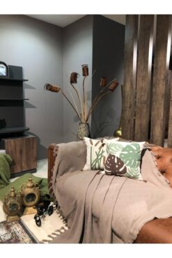 LUWİNO HOME Renge Renk El Bağlama Koltuk Örtüsü 180*200 CM