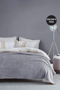 Yataş Holly Wellsoft Çift Kişilik Battaniye Gri