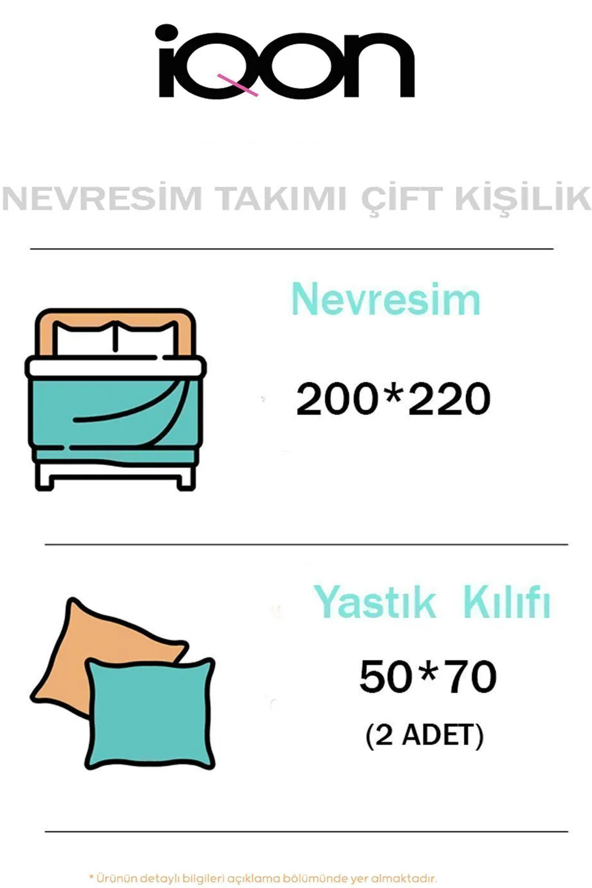 İQON Çift Kişilik Nevresim Seti Balkabağı Kedi SETÇİFT - Görsel 2