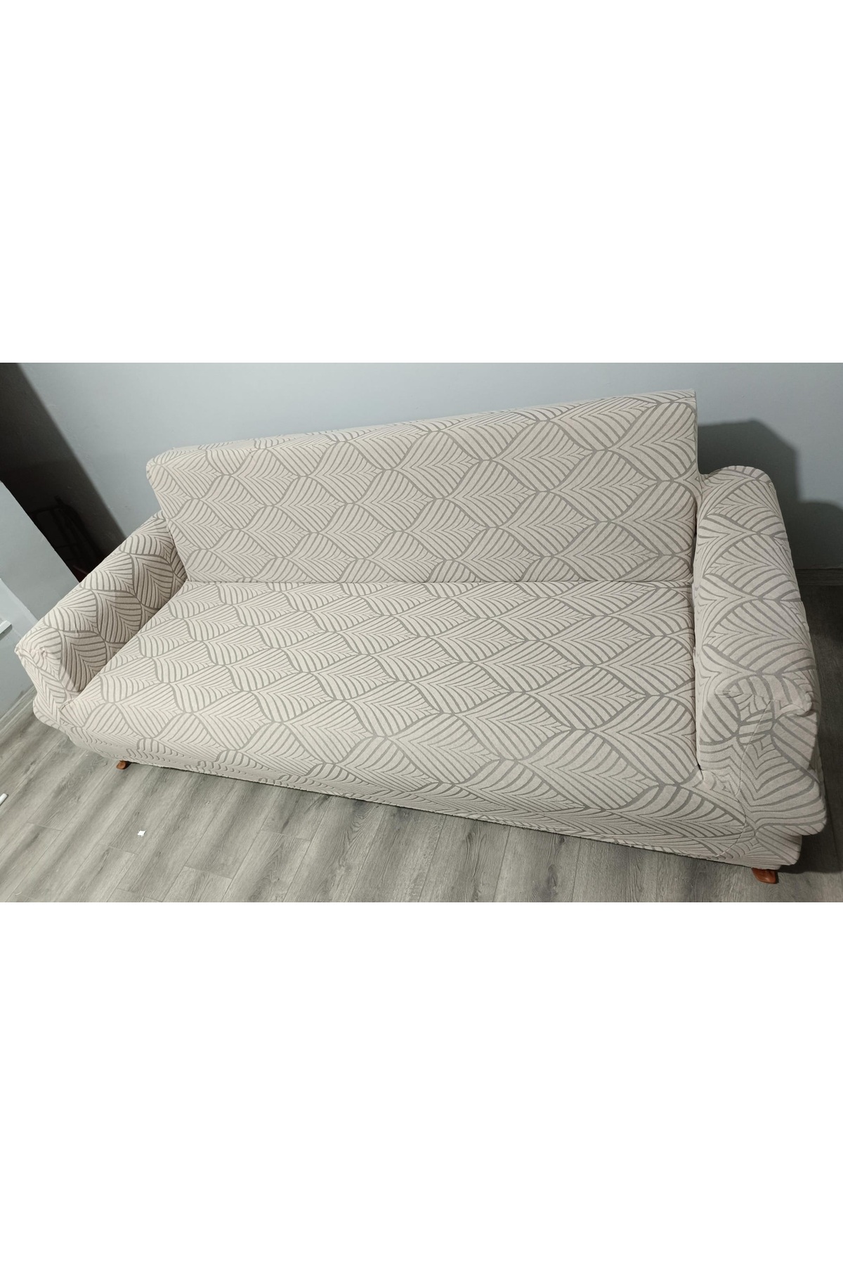 BASHTUGH TİCARET Koltuk Örtüsü takımı 4 Parça 3 3 1 1 Jakar Esnek Lastikli Leke Tutmaz yıkanabilir Çekyat kılıfı - Görsel 2