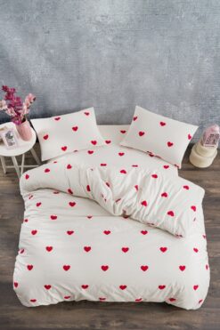 Valezium ISABELLE ÇİFT KİŞİLİK DESENLİ NEVRESİM TAKIMI LASTİKLİ ÇARŞAFLI VE 2 YASTIK KILIFLI