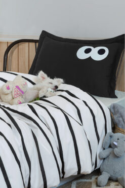 Eponj Home Junior Nevresim Seti Tek Kişilik Siyah