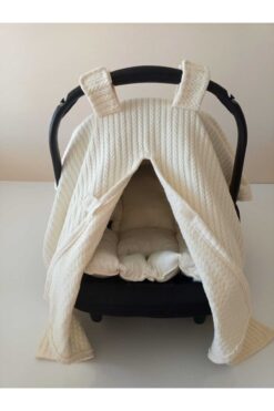 kalbimbaby Örgü Desen Puset Örtüsü (TEK)