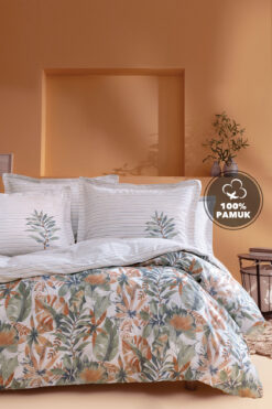Yataş Amy Çift Kişilik Ranforce Nevresim Takımı - Turuncu
