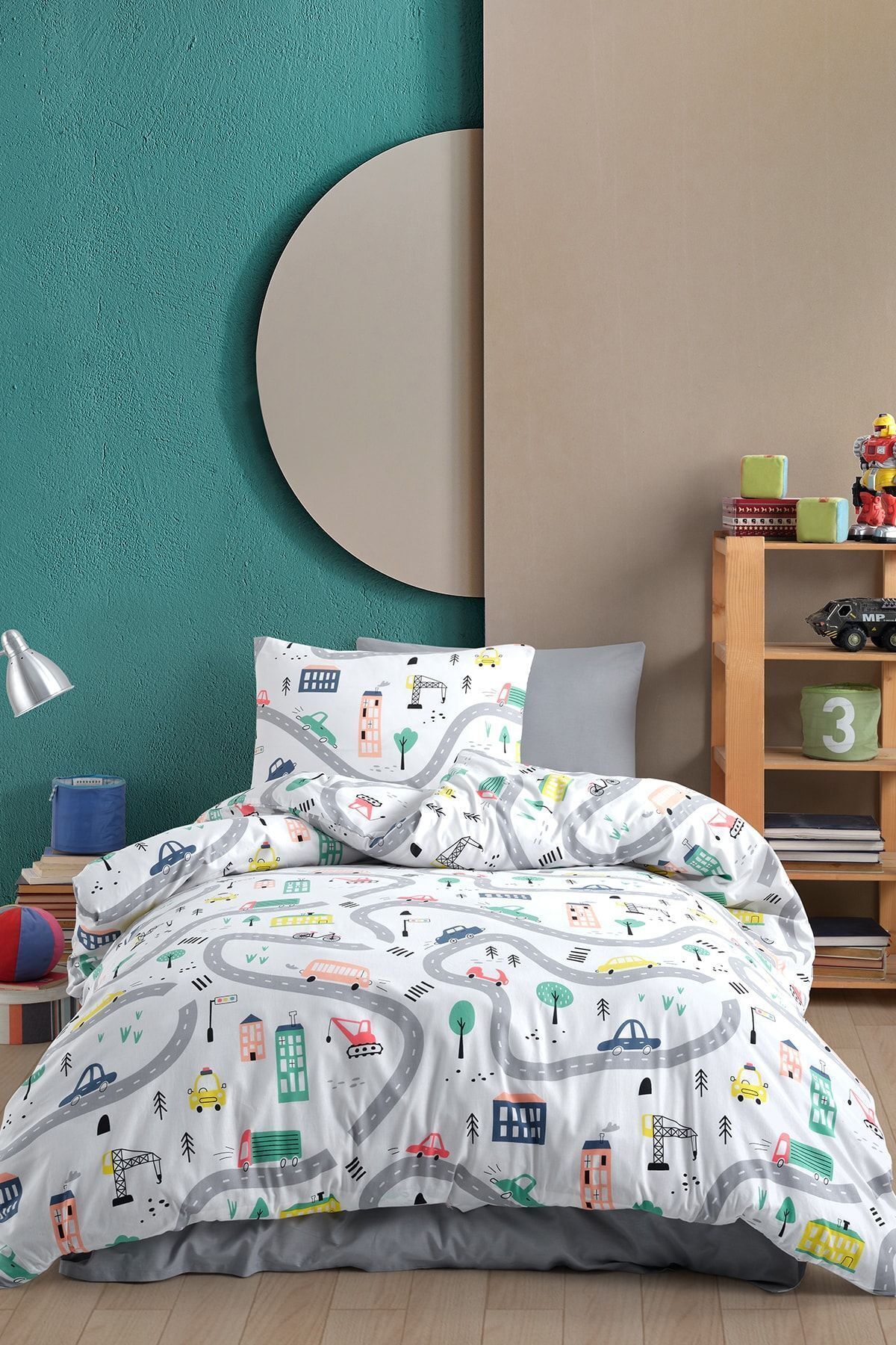 Cote Blanc Route %100 Pamuk Tek Kişilik Nevresim Takımı - Görsel 2