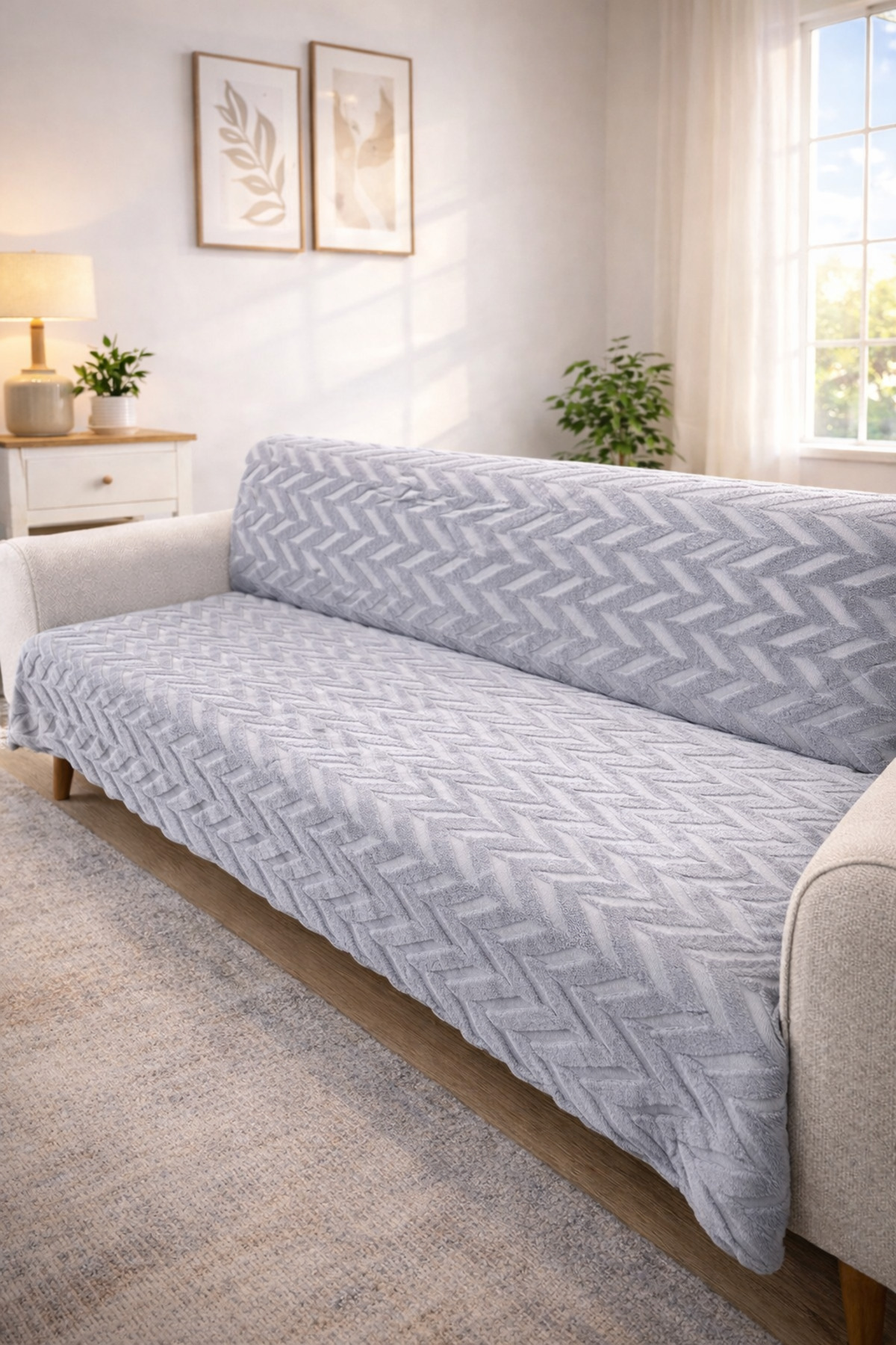 Faiend Yumuşacık Welsoft 3 Kişilik Koltuk Örtüsü Koltuk şalı ve 170x200