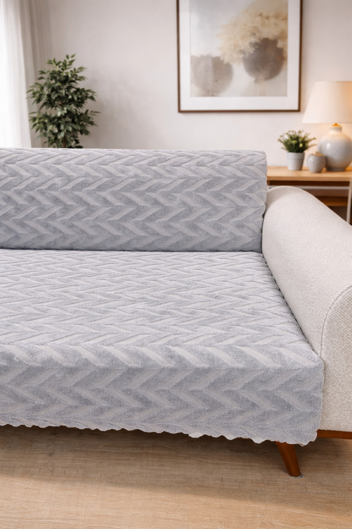 Faiend Yumuşacık Welsoft 3 Kişilik Koltuk Örtüsü Koltuk şalı ve 170x200 - Görsel 2