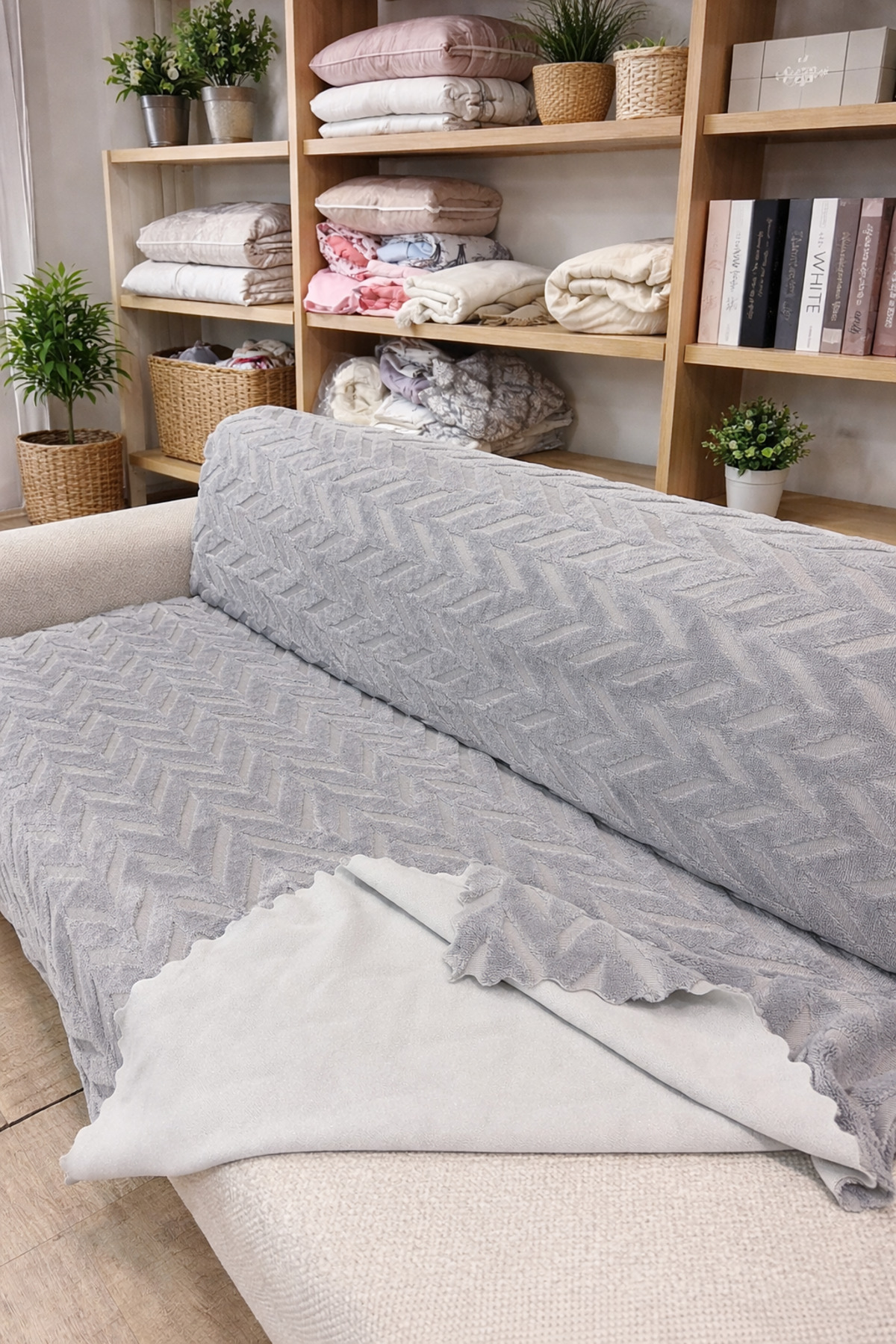 Faiend Yumuşacık Welsoft 3 Kişilik Koltuk Örtüsü Koltuk şalı ve 170x200 - Görsel 3