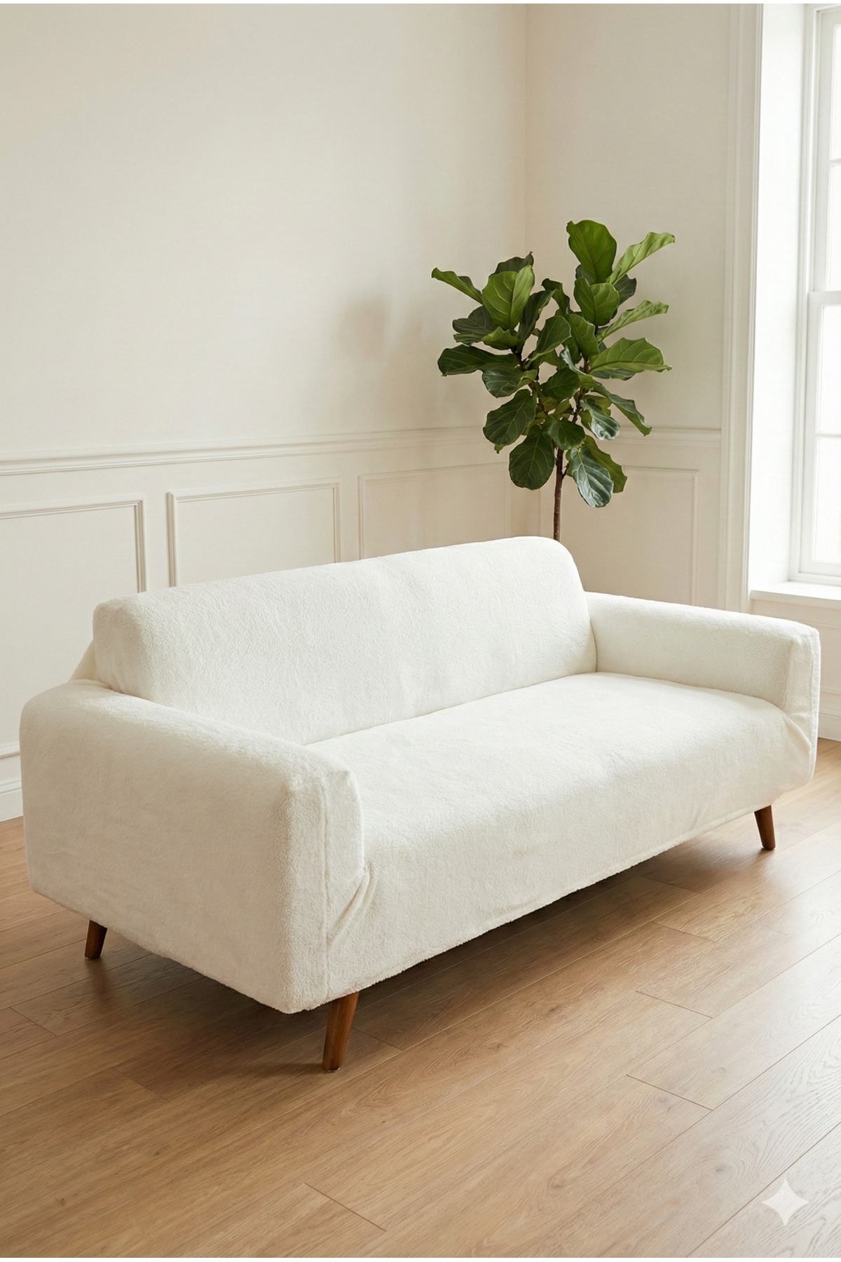 Faiend Pelüş 3 Kişilik Welsoft Kanepe Örtüsü | Lastikli Koltuk Örtüsü |çekyat Örtüsü| koltuk kılıfı - Görsel 2