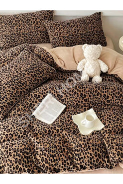 Sheri Home Tekstil Basic LeoparTek Kişilik Nevresim (Yorgan Kılıfı)Tr8887366365577