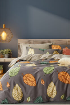 Always Çarşafı Lastikli Çift Taraflı Çift Kişilik Nevresim Takımı Deren