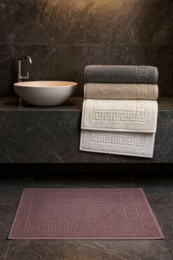 Güvenal Pina Ayak Havlusu 5'li Havlu paspas seti | Banyo Paspası | Havlu | Ayak Havlusu