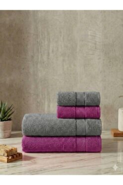 Pamira DİANA BANYO HAVLU TAKIMI (2 ADET EL ,YÜZ & BAŞ HAVLUSU + 2 ADET VÜCUT BANYO HAVLUSU)