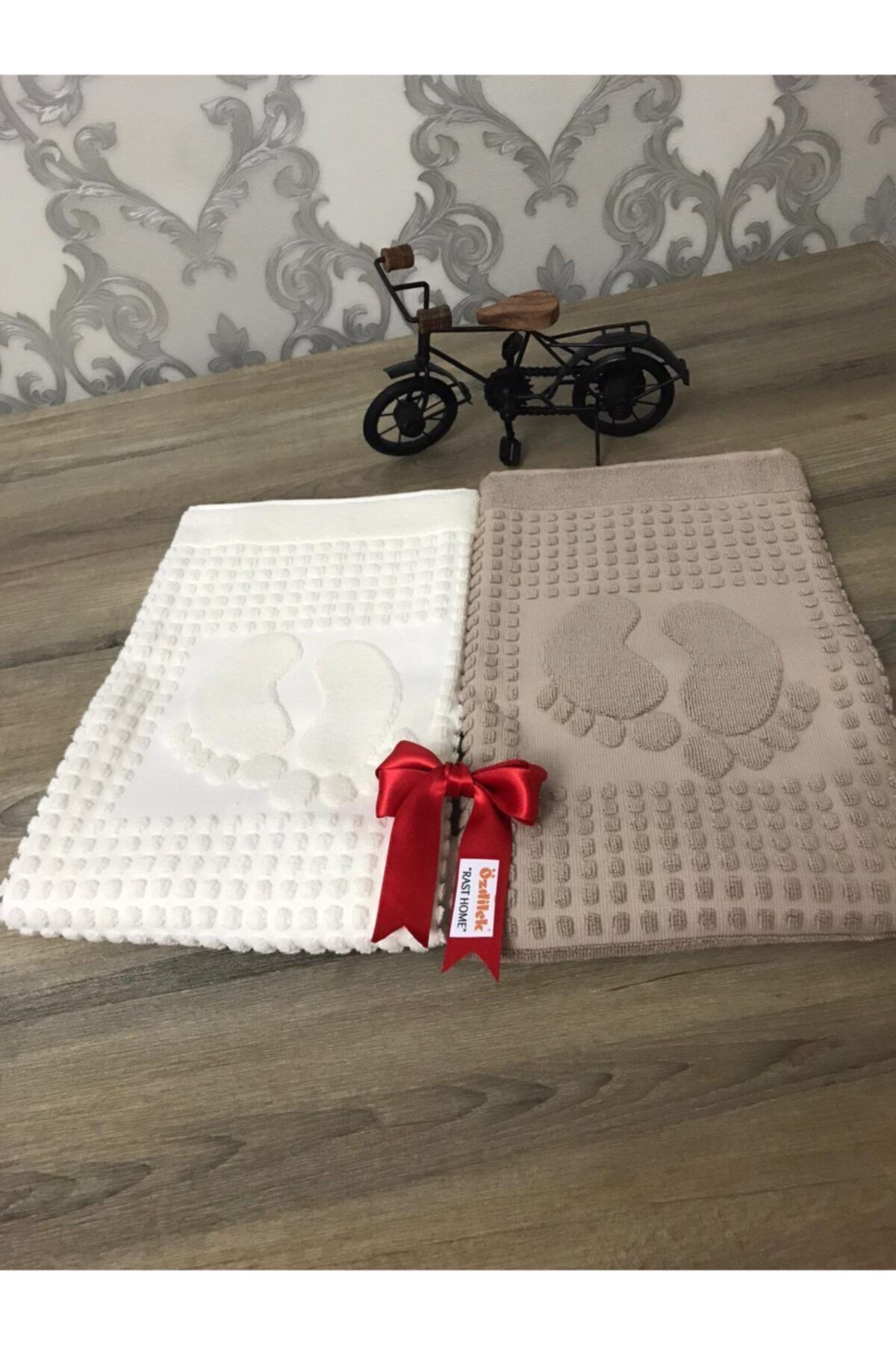 Özdilek Banyo Ayak Havlusu 2li - Krem - Bej - Görsel 2