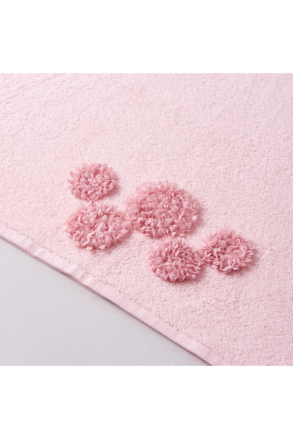 Linens Glace Pamuk 50x80 cm Yüz Havlusu Pudra - Görsel 2