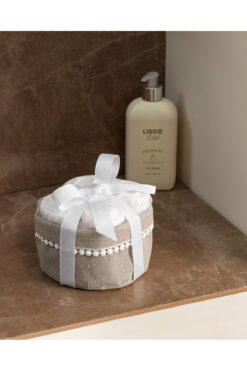 Madame Coco Lavrice Sepetli Havlu Seti - Beyaz