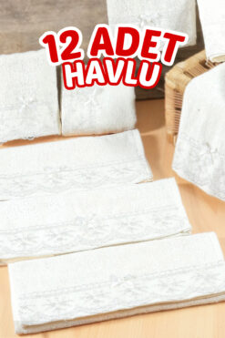 Comfort Home 12'li Söz Nişan Düğün Sünnet Konvoy Araba Havlusu Hediyelik Havlu El Havlusu Mutfak Havlu 30x50 Cm