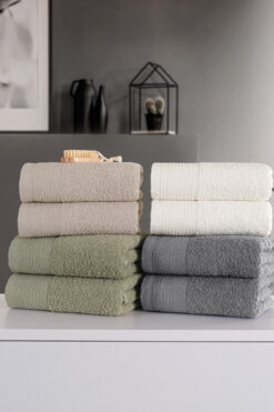Güvenal Sıla 8'li Kutulu 50x90cm Pamuk Havlu Seti | Havlu | Havlu & Havlu Seti | Çeyiz | El&Yüz Havlusu