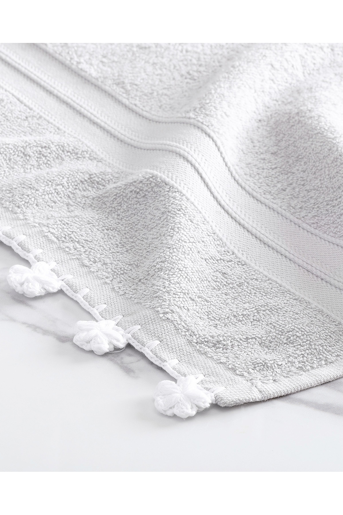 Madame Coco Ruth Kroşeli Yüz Havlusu - Görsel 2