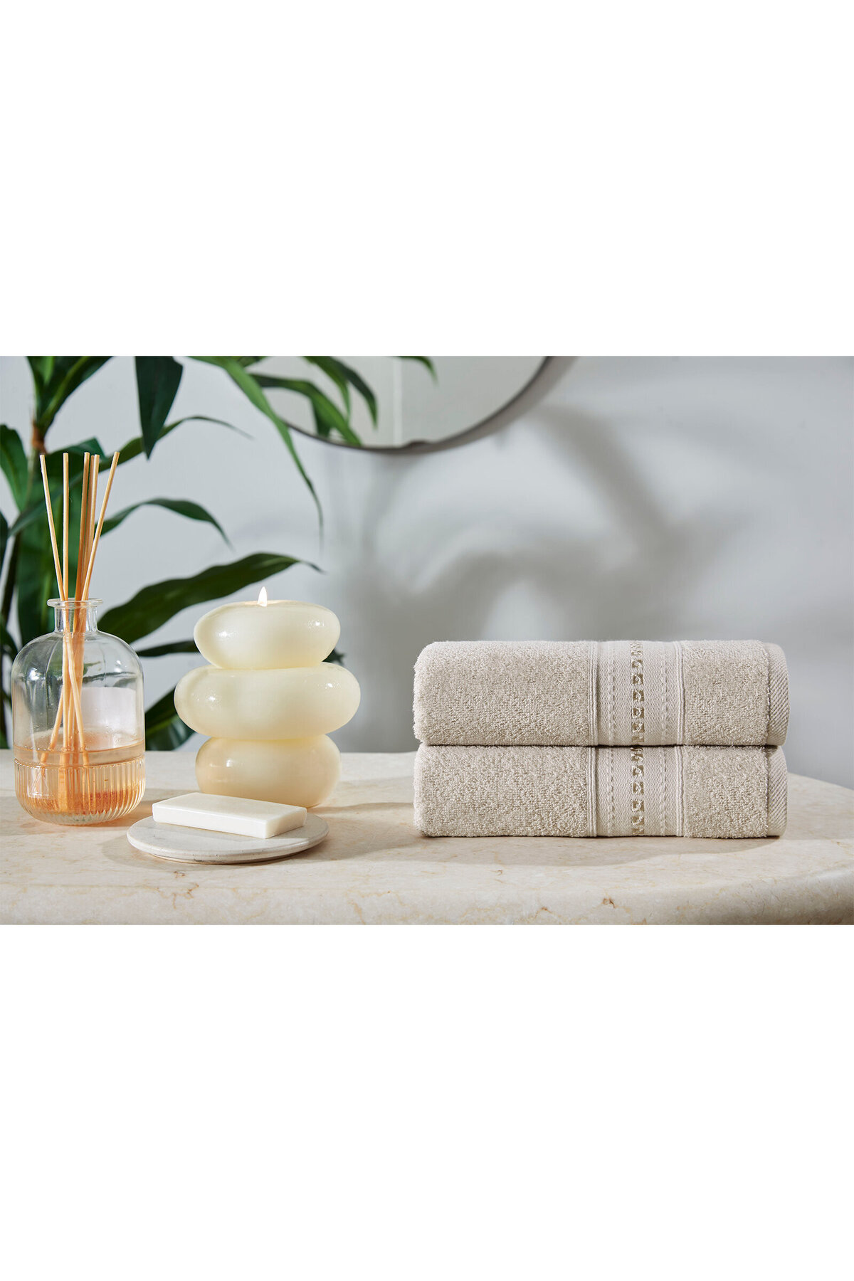 Özdilek Jardin Nakışlı El ve Yüz Havlusu 50x90 cm - Görsel 2