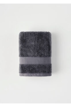 Bella Maison %100 Pamuk Premium Dorita Yüz Havlusu Koyu Gri (50x90 cm)