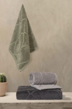 VAROL Voli Serisi Micro Cotton 30x50cm 3 Lü Havlu Seti