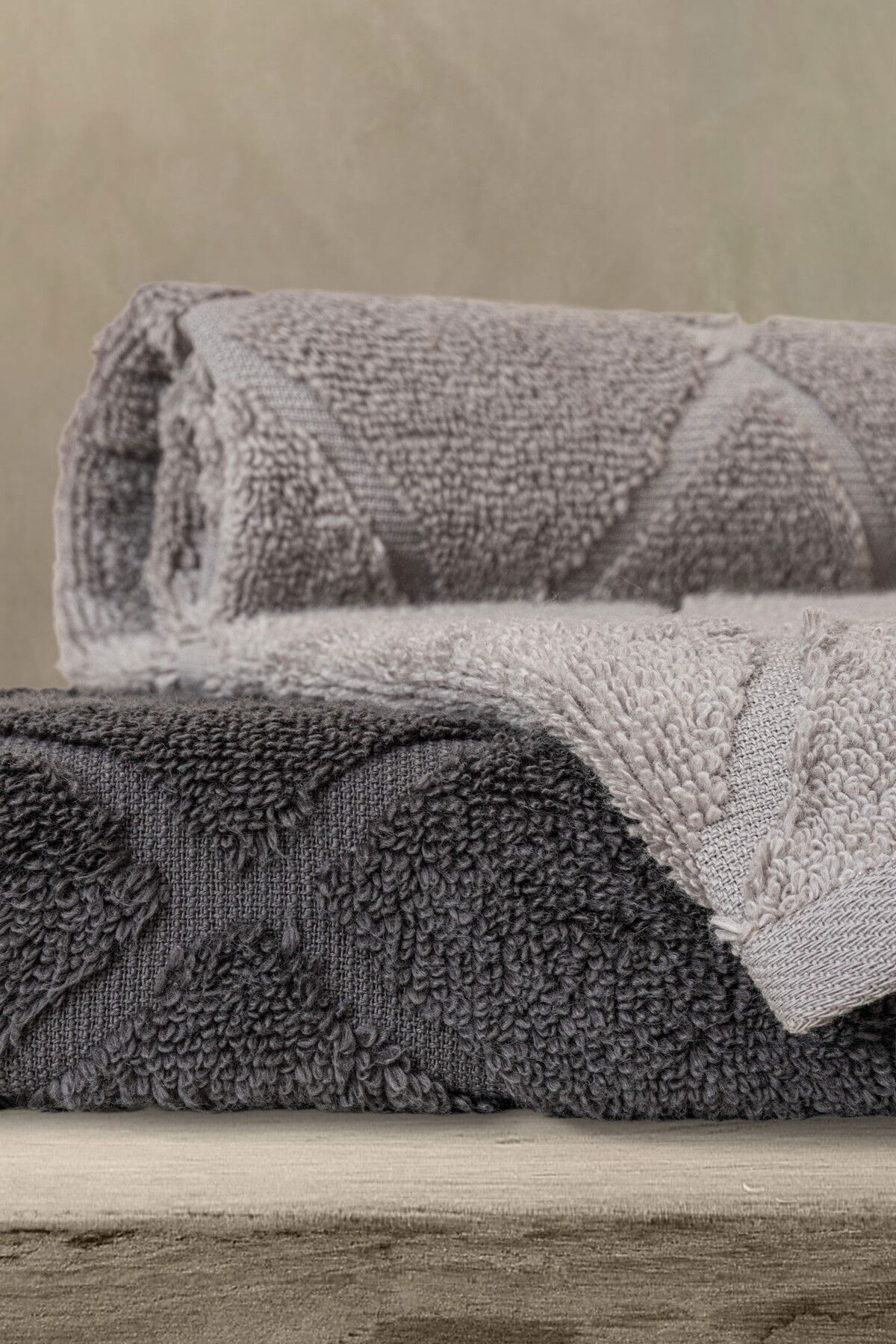 VAROL Voli Serisi Micro Cotton 30x50cm 3 Lü Havlu Seti - Görsel 2