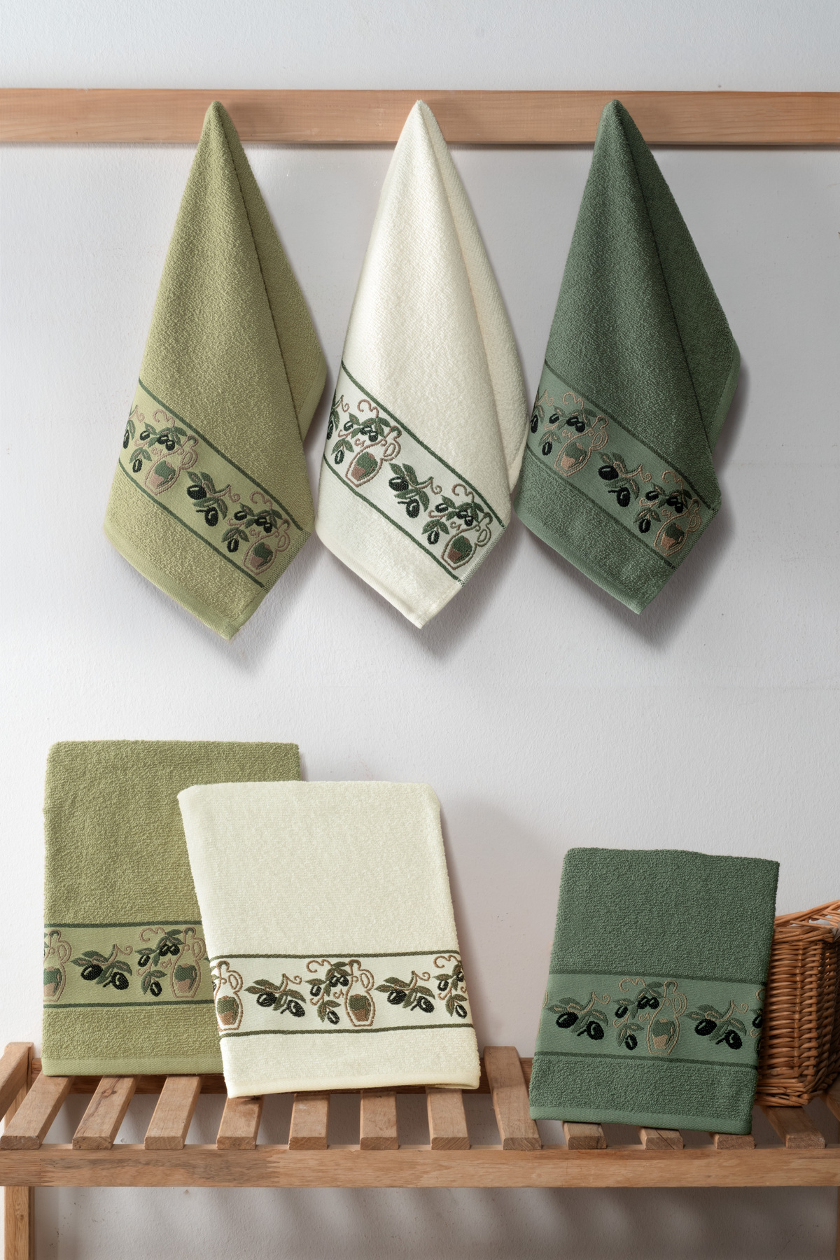 DNZGÜLCAN Desenli 6'lı Mutfak Havlusu Seti 30x50 cm | %100 Pamuk El Havlusu, Kurulama Bezi - Görsel 2