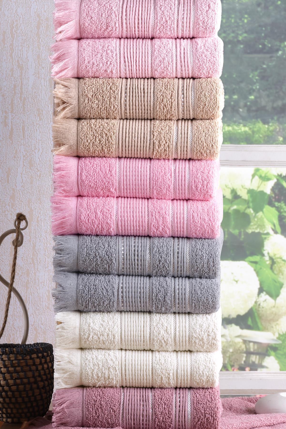 Zeynep Tekstil Shiny 6'lı 50x90 cm El&Yüz Havlu Seti - Görsel 3