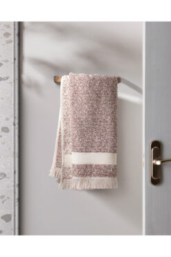 Madame Coco Brest %100 Pamuk Yüz Havlusu - Pudra - 50x80 cm