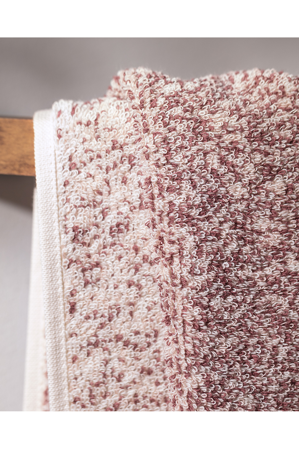 Madame Coco Brest %100 Pamuk Yüz Havlusu - Pudra - 50x80 cm - Görsel 3