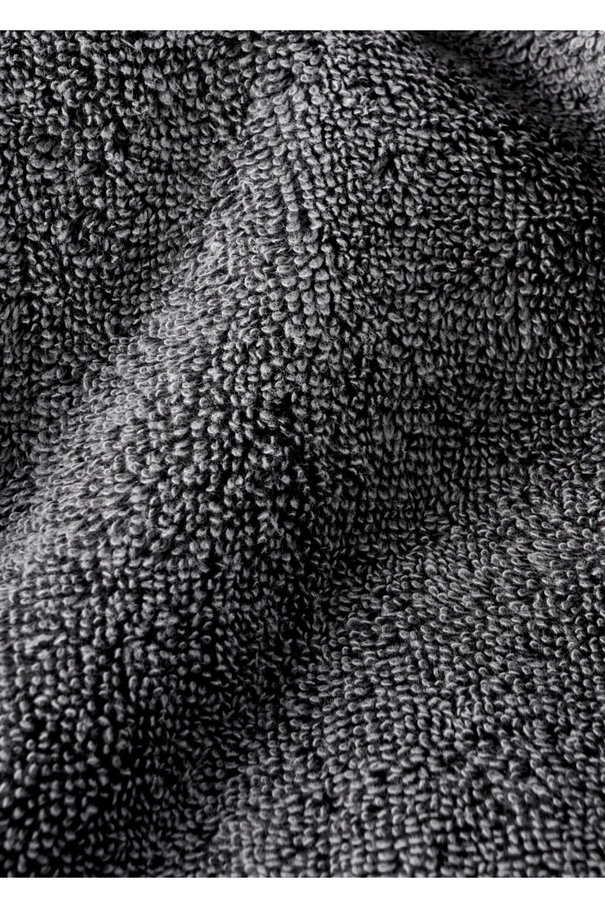 Bella Maison %100 Pamuk Premium Dorita Ayak Havlusu Koyu Gri (50x70 cm) - Görsel 2