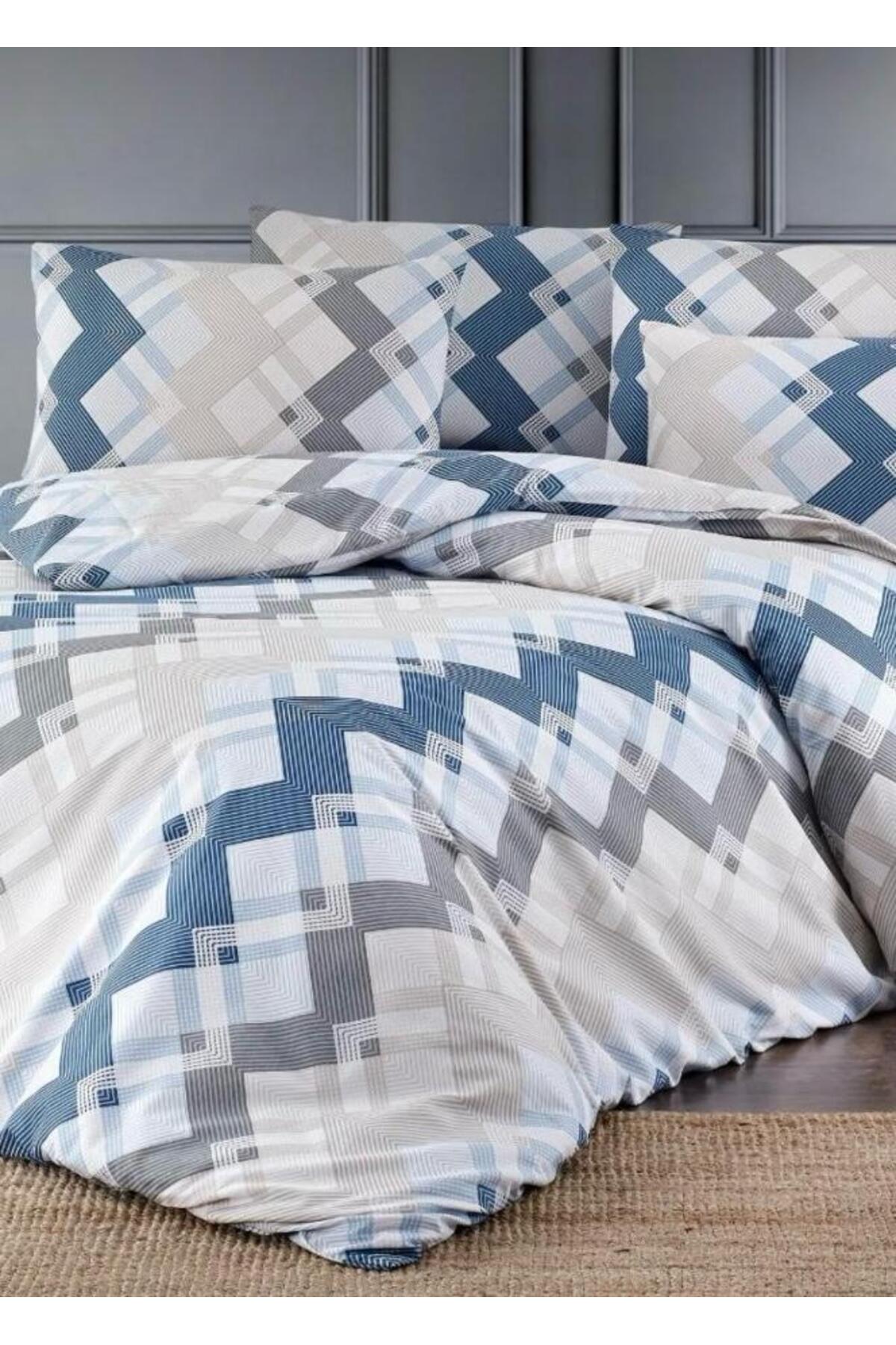 SENLİFE Belysima Lastikli Battal Nevresim Takımı Pamuklu