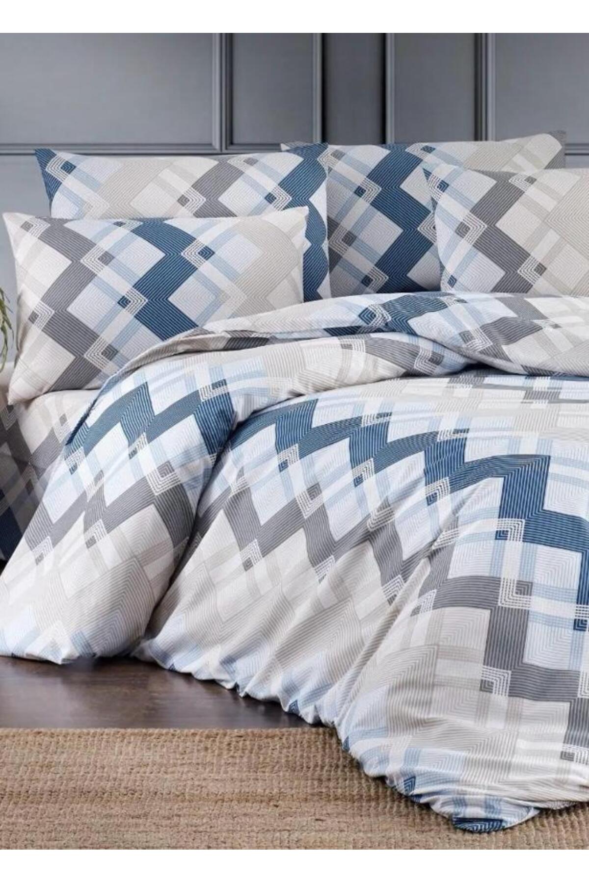 SENLİFE Belysima Lastikli Battal Nevresim Takımı Pamuklu - Görsel 2